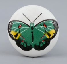 Green Butterfly Kids Knob