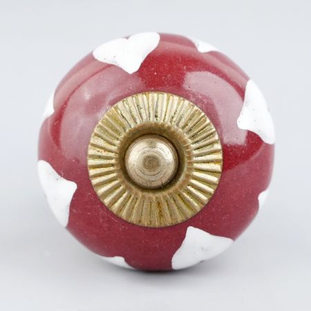 Cherry Floral Ceramic Knob