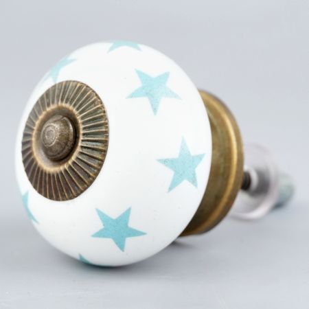 Sea Green Star Ceramic Drawer Knob Online