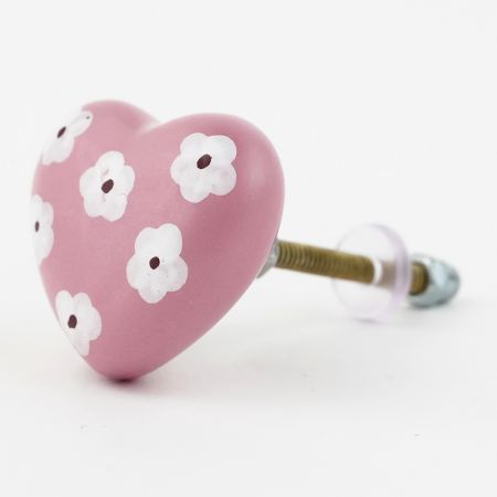 Pink Tiny Flower Knob