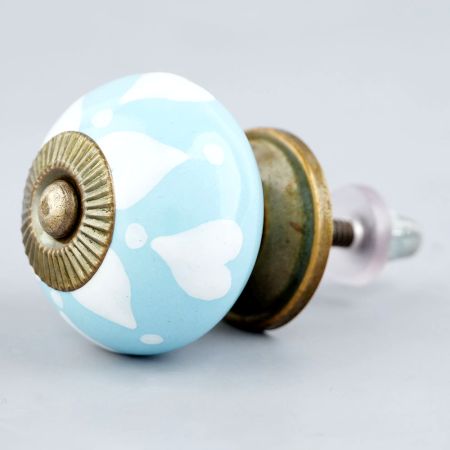 Turquoise Heart Knob (1)
