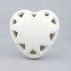 White Heart Ceramic Knob