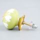 Lime Heart Ceramic Drawer Knob