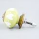 Lime Heart Ceramic Drawer Knob