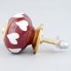Cherry Floral Ceramic Knob
