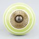Lime Green White Knob
