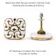 Black Sea Shell Square Ceramic Cabinet Knob Online