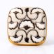 Black Sea Shell Square Ceramic Cabinet Knob Online