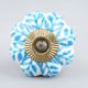 Turquoise Leaf Medium Knob