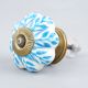 Turquoise Leaf Medium Knob