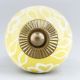 Yellow Leaf Ceramic Floral Drawer Knob Online