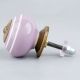 Purple Striped Small Ceramic Knobs