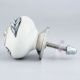 White Ceramic Floral Dresser Knob