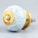 Sage Green Floral Knob