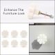Stone Flower Shaped White Drawer Knob-1 Piece