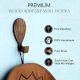 Wooden Adhesive Hot Air Balloon Shape Wall Hooks-3 Pieces