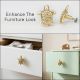 Golden Brass Turtle Knob – Handmade Cabinet and Drawer Pull-1 Piece
