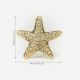 Handcrafted Golden Brass Starfish Cabinet Pull Knob-1 Piece