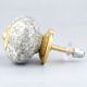 White Floral Crackle Cabinet Ceramic Knob