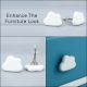 White Cloud Ceramic Knob
