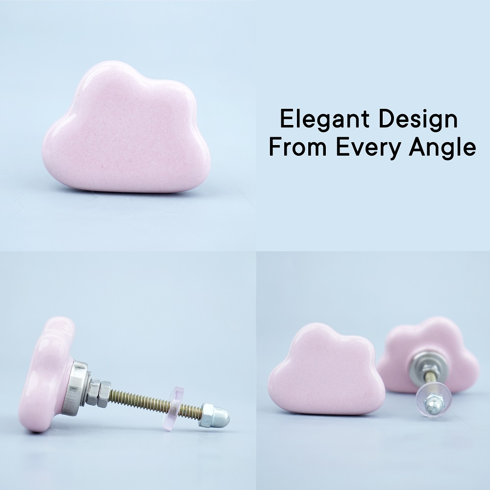 Pink Cloud Ceramic Cabinet Knob Online