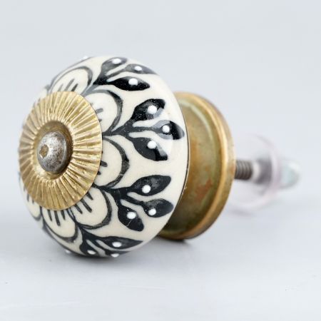 Zinnia Flower Cabinet Knob