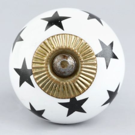 Black Star Ceramic Knob