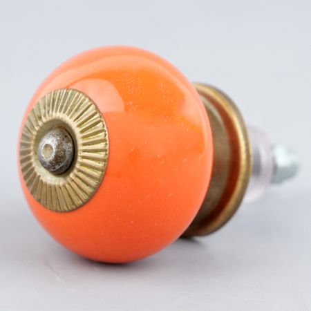 Orange Round Knob