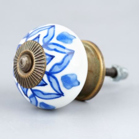 Blue Flower Knob