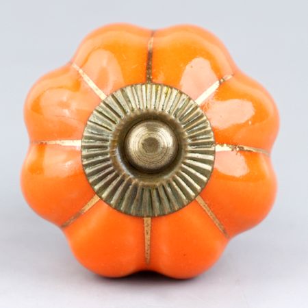 Orange Gold Line Knob