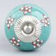 Turquoise Tiny Flower Cabinet Knob
