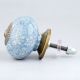Slate Blue Crackle Ceramic Drawer Knob