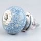 Slate Blue Crackle Ceramic Drawer Knob