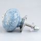 Slate Blue Crackle Ceramic Drawer Knob