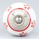 Red Tiny Floral Ceramic Knob