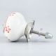 Red Tiny Floral Ceramic Knob