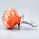 Orange Flower Cabinet Knob