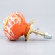 Orange Flower Cabinet Knob