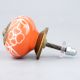 Orange Flower Cabinet Knob