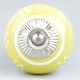 Lime Tiny Flower Ceramic Knob