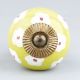 Lime White Flower Floral Dresser Knob