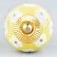 Yellow Floral Ceramic Knob
