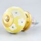 Yellow Floral Ceramic Knob