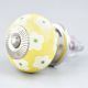 Yellow Floral Ceramic Knob