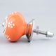 Orange Tiny Floral Knob