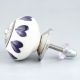 Purple Heart Ceramic Knob