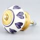 Purple Heart Ceramic Knob