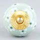 Sage Green Tiny Flower Ceramic Drawer Knob Online