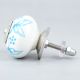 Turquoise Floral Knob