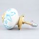 Turquoise Floral Knob